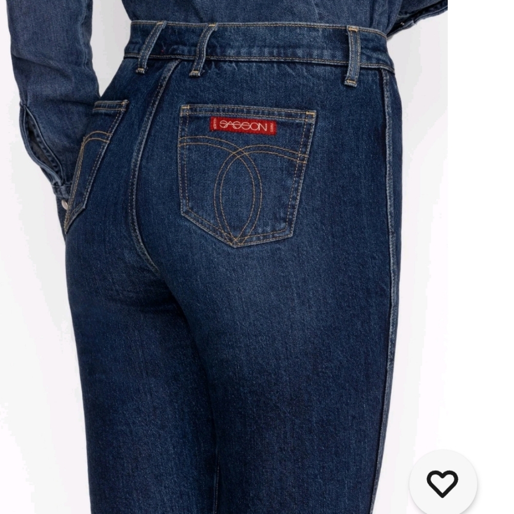 Johnny Was Rue De La Flare Blue Jeans - Picture 3 of 10
